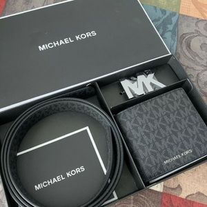 Michael Kors Men's Gifting 3 in 1 Wallet Box Set